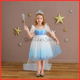 Disfraces Vestido de Princesa Elsa Pengpeng de Halloween