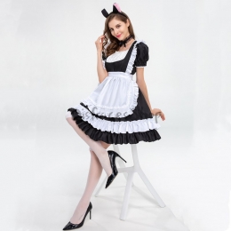 Disfraces Gato Vestido de Lolita Sexy de Halloween