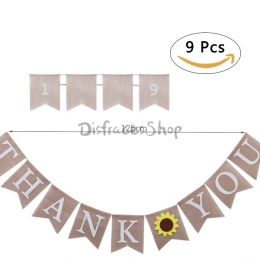 Girasol de Acción de Gracias Tire de la Bandera Decoración de Vacaciones