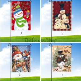 Impresión de Patrón de Muñeco de Nieve Decoraciones de Navidad