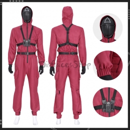 Disfraces de Cosplay de uniforme rojo de Juego del Calamar - Personalizado