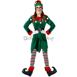 Disfraz de Duende Navideño para Mujer