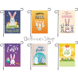 Banderas de Jardín Impresión de Conejo de Pascua