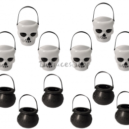 Canasta Pequeña de Suministros de Halloween