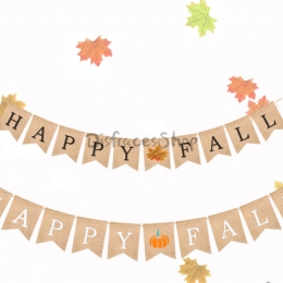 Acción de Gracias Otoño Tire de la Bandera Decoración de Vacaciones