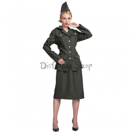 Disfraces de Militar Traje de Hombre Halloween Para Mujer
