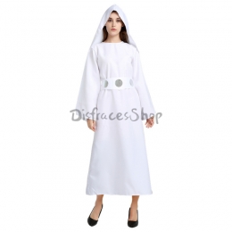 Disfraces de la Princesa Leia de Star Wars de Halloween para Mujer Vestido