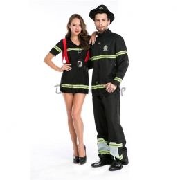 Disfraces de Bombero Traje de Halloween para Parejas