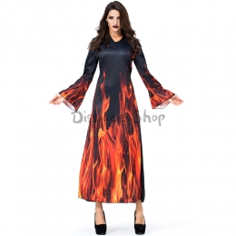 Disfraces Bruja Diablo de la Llama del Infierno de Halloween