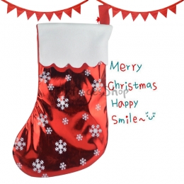 Calcetines con Motivo de Copo de Nieve Decoraciones de Navidad