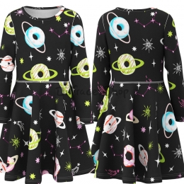 Disfraz Vestido Negro Planeta Galleta para Niñas