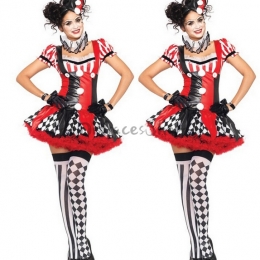 Disfraces Payaso de Circo Distribución de Halloween para Mujeres