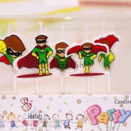 Dibujos Animados Superhombre Vela Cumpleaños Decoración
