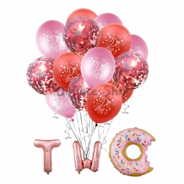 Globo de Lentejuelas de 2 Años Decoración de Cumpleaños