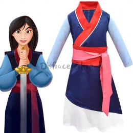 Disfraces de Princesa de Disney Traje de Tres Piezas de Mulan