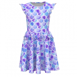 Disfraces de Animales Vestido de Escamas de Pescado para Niñas