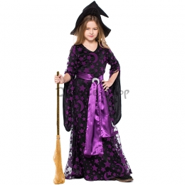 Disfraz Bruja Morada de Infantil