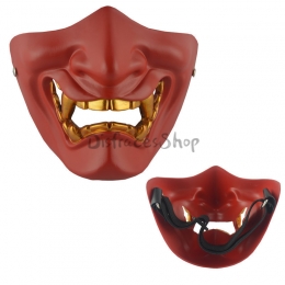 Máscara de Halloween Guerrero Prajna de Media Cara