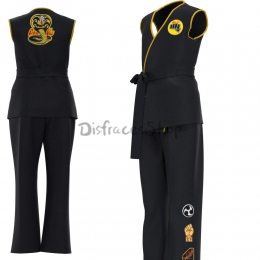 Disfraces de Deportes Ropa Negra de Entrenamiento de Taekwondo