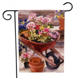 Estilo de Pintura al Óleo de Banderas de Jardín