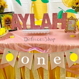 Tema de Limón Tire de la Bandera Decoración de Cumpleaños