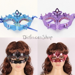 Máscara de Corona Pequeña de Media Cara de Decoraciones de Halloween