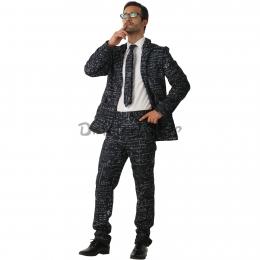 Disfraces Traje de Patrón de Fórmula de Halloween para Hombre