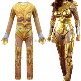 Disfraz de Mujer Maravilla Equipo de Batalla Dorado de Diana