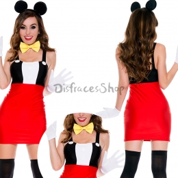 Disfraces de Mickey Lindo Vestido Halloween para Mujer