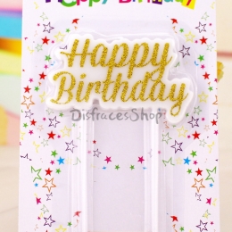 Vela en Polvo Dorado Brillante Decoración de Cumpleaños