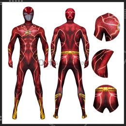 Disfraces de The Flash Barry Allen Capa Cosplay - Personalizado
