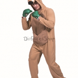 Disfraces Canguro Boxeo Ropa Marrón de Halloween