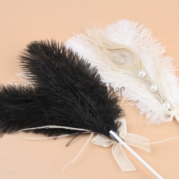 Adornos de Plumas de Perlas Decoración de Cumpleaños