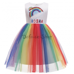Disfraces de Anime para Halloween Vestido Arcoiris