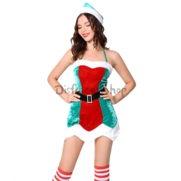 Disfraz de Navidad Sexy Ropa de Espíritu Verde