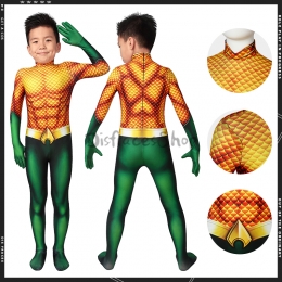 Disfraces de Aquaman Arthur Curry Spandex para Niños - Personalizado