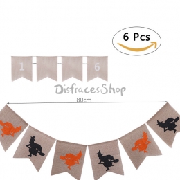 Lino de Bruja Tire de la Bandera Decoraciones de Halloween