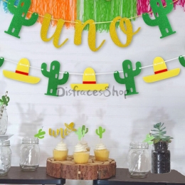 Tema de Cactus Tire de la Bandera Decoración de Vacaciones
