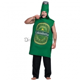 Disfraces de Forma de Botella de Cerveza Halloween para Adultos