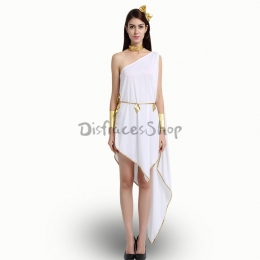 Cosplay Diosa Griega Estilo Blanco