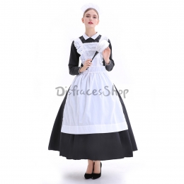 Disfraces Vestido de Sirvienta de French Manor de Halloween