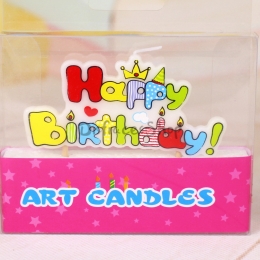 Corona Letras Vela Cumpleaños Decoración