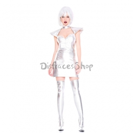 Disfraces Hip Hop Vestido Plateado de Halloween