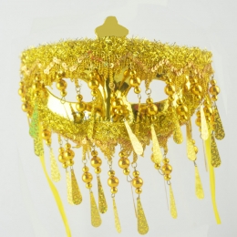 Máscara de Media Cara de Dorada de Decoraciones de Halloween