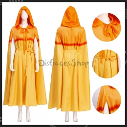 Disfraz de Thor Amor y Trueno Capa Amarilla Mujer  - Personalizado