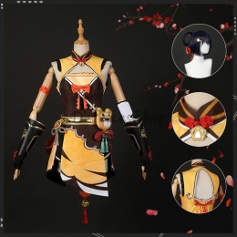 Disfraz de Genshin Impact Xiangling Cosplay con Accesorios - Personalizado