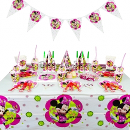 Equipo de Impresión de Minnie de Dibujos Animados de Vajilla