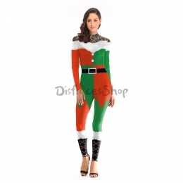 Disfraces de Navidad Encaje Costura Halloween para Mujer