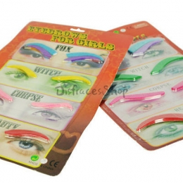 Cejas de Colores Maquillaje de Halloween
