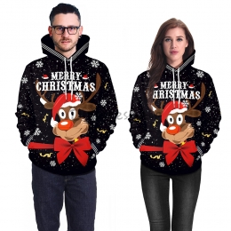 Disfraces de Alce Navideño Cabeza Grande de Halloween para Parejas